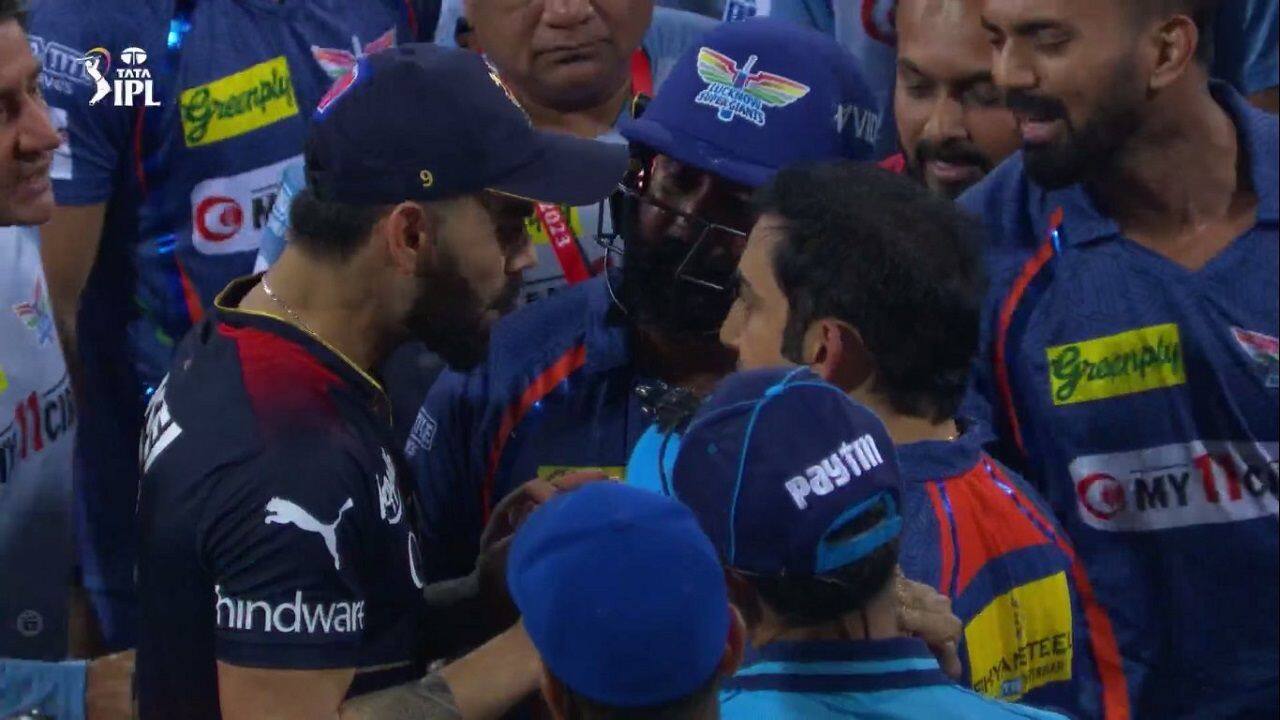 VIDEO: मैच के बाद गौतम गंभीर से भिड़े विराट कोहली, साथी खिलाड़ियों ने छुड़ाया